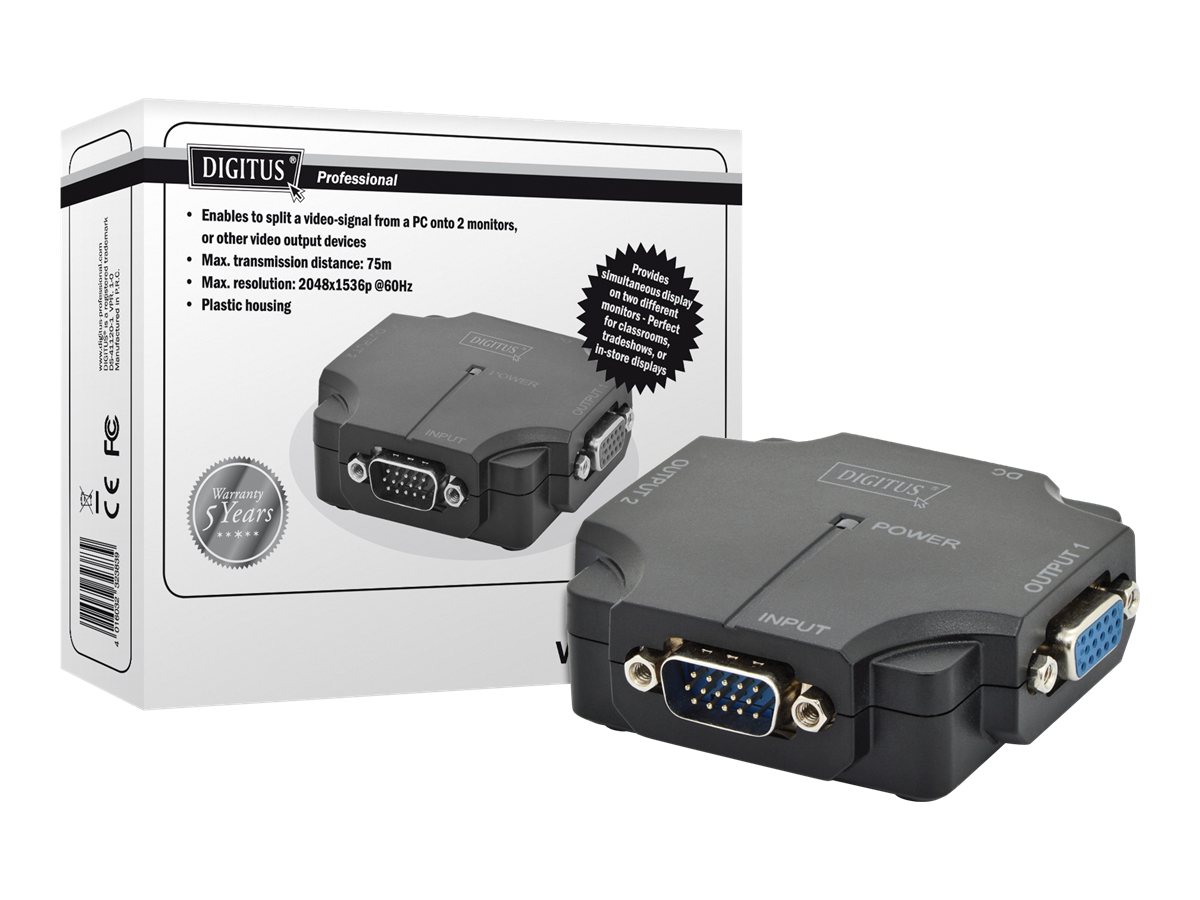 DIGITUS DS-41120-1 - Video-Verteiler - 2 x VGA