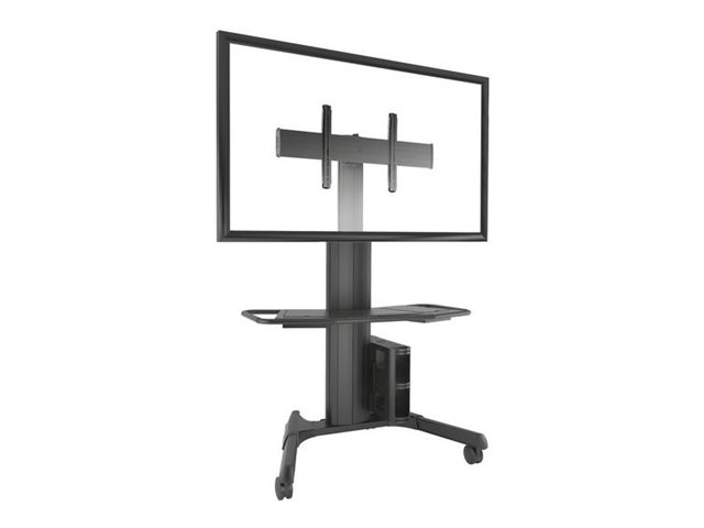 Chief Fusion Large Height Adjustable Mobile TV Cart - For Displays 42-86 - Black - Wagen - für Videokonferenzsystem, Ansicht 5