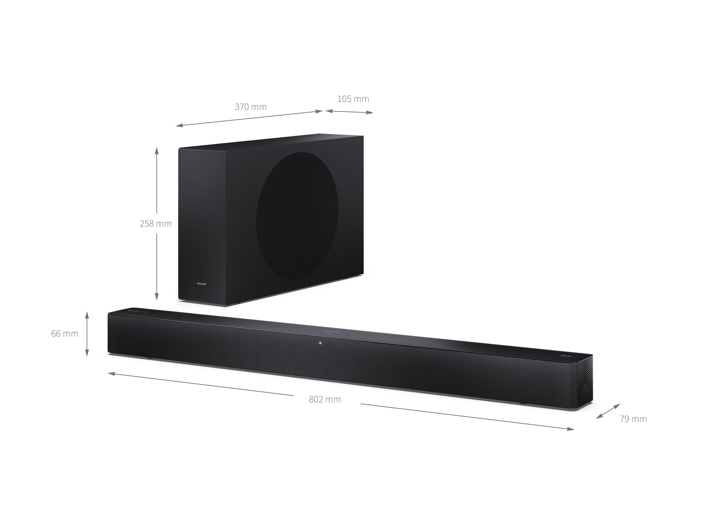 Sharp HT-SBW310 schwarz, Ansicht 4