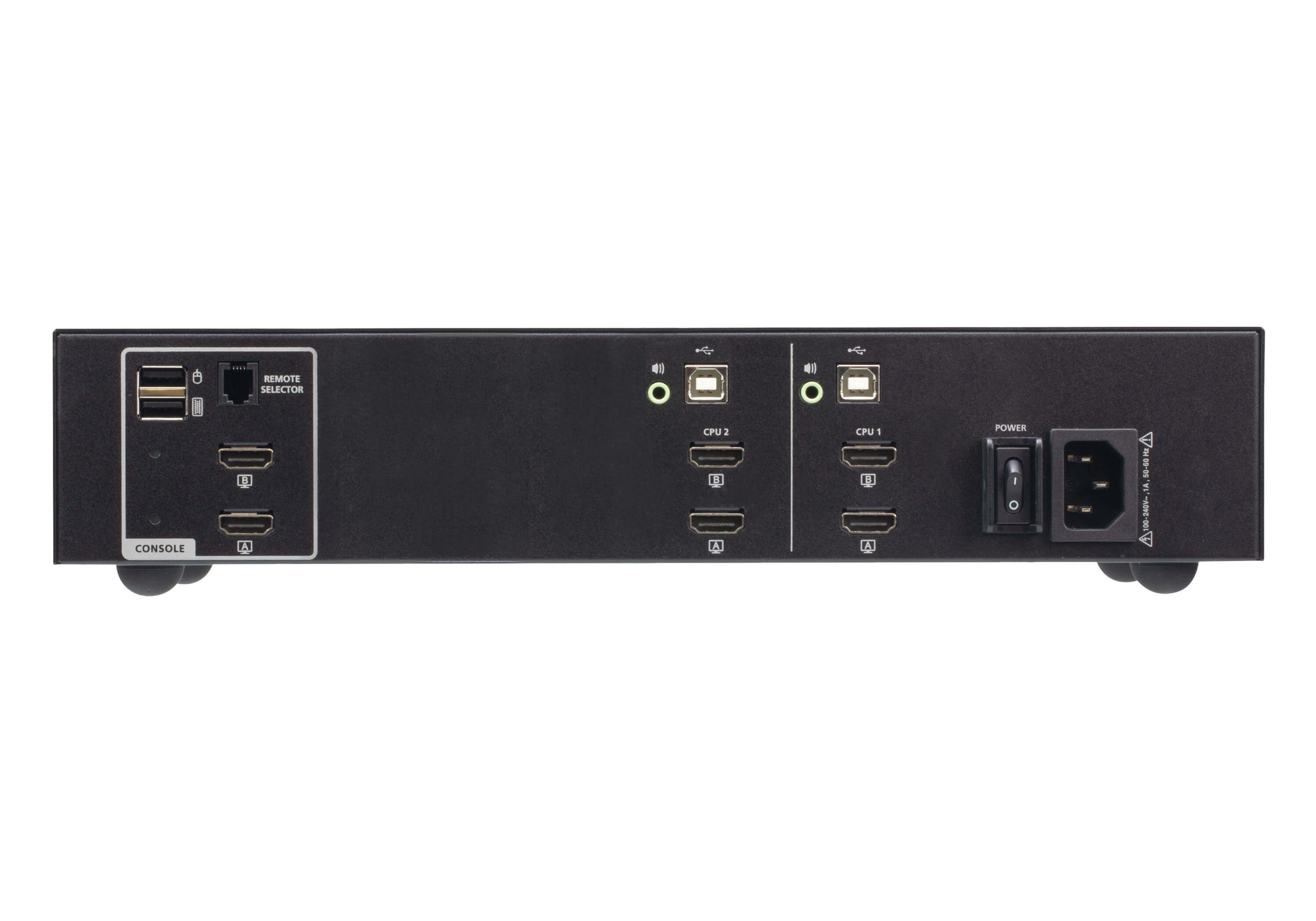 ATEN CS1142H4 4K HDMI Secure KVM Dual Display PSD PP v4.0 - KVM-Umschalter - 2-Port, Ansicht 2