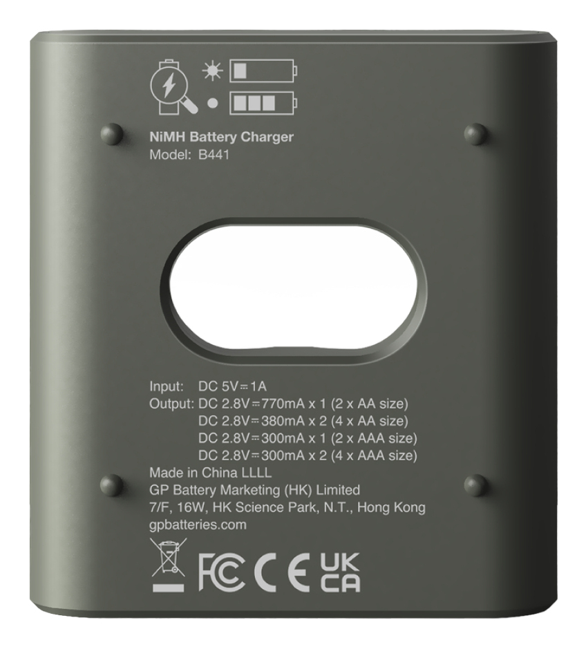 GP Batteries ReCyko Everyday Charger (USB) B441 inkl. 4x AA NiMh 2100mAh, Ansicht 3