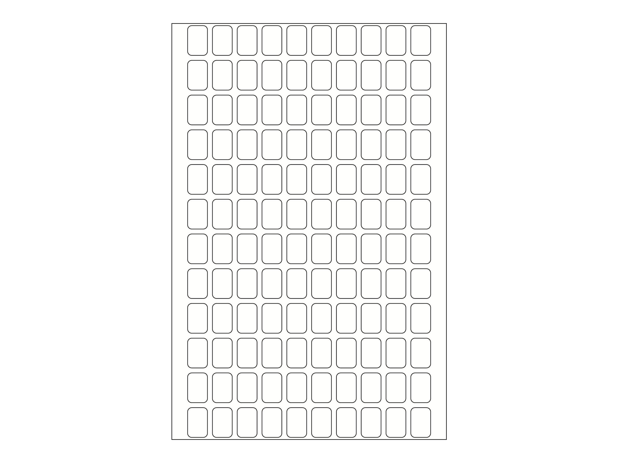 HERMA Selbstklebend - weiß - 8 x 12 mm 3840 Etikett(en) (32 Bogen x 120)