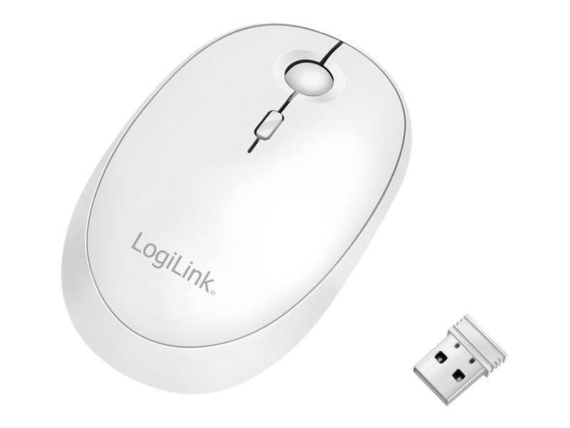 LogiLink Maus - optisch - kabellos - 2.4 GHz Bluetooth 4.0 - kabelloser Empfänger (USB)