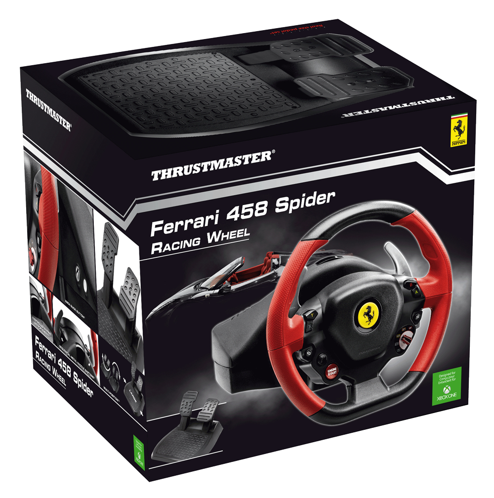 ThrustMaster Ferrari 458 Spider - Lenkrad- und Pedale-Set, Ansicht 4