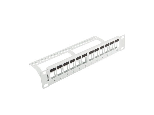 Lanberg PPKS-9112-S - 1U - Grau - Metall - 254 mm - 99,3 mm - 44,5 mm, Ansicht 4