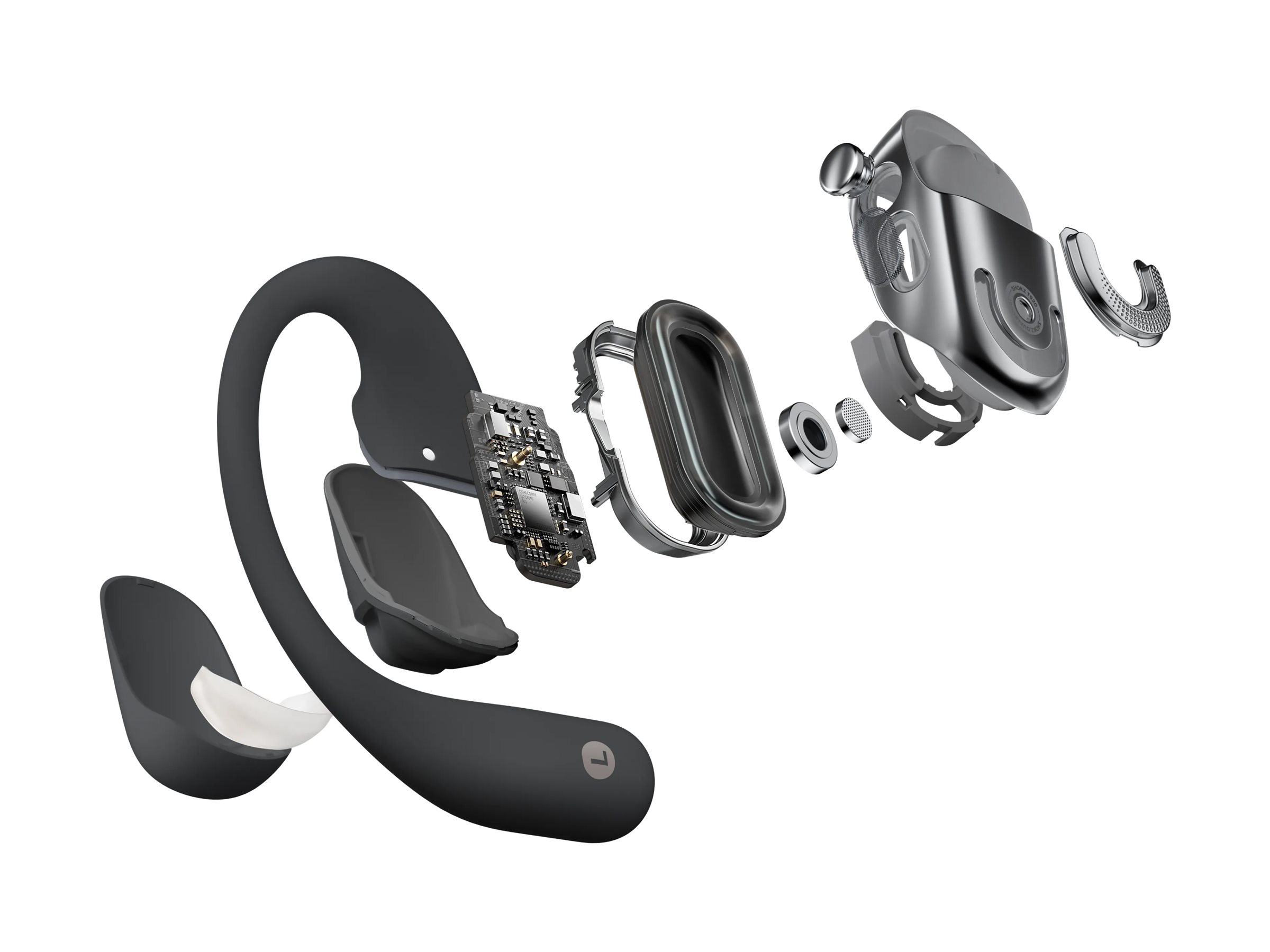AfterShokz Knochenschall Kopfhörer OpenFit 2 Black - Kopfhörer - Kabellos, Ansicht 4