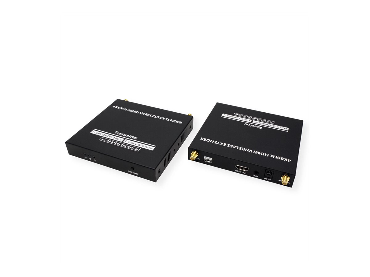 VALUE HDMI 4K Wireless-Kit TX+RX HDMI-Sender u. -Empfänger bis 50m - Kabel-/Adapterset - Digital/Display/Video, Ansicht 2