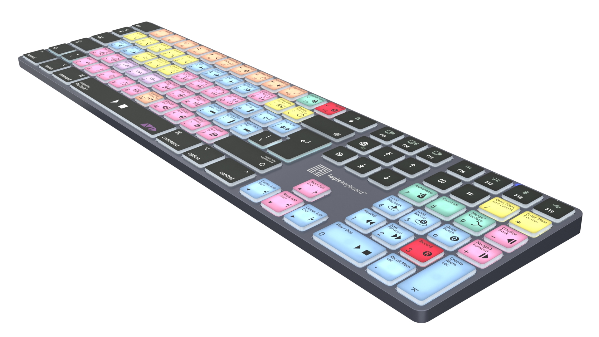 Logickeyboard Avid Pro Tools Titan - TL: Deutsch, QWERTZ, Ansicht 3