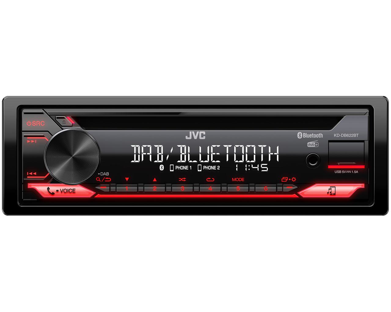 JVC KD-DB622BT - Auto - Receiver (CD) - im Armaturenbrett, Ansicht 2