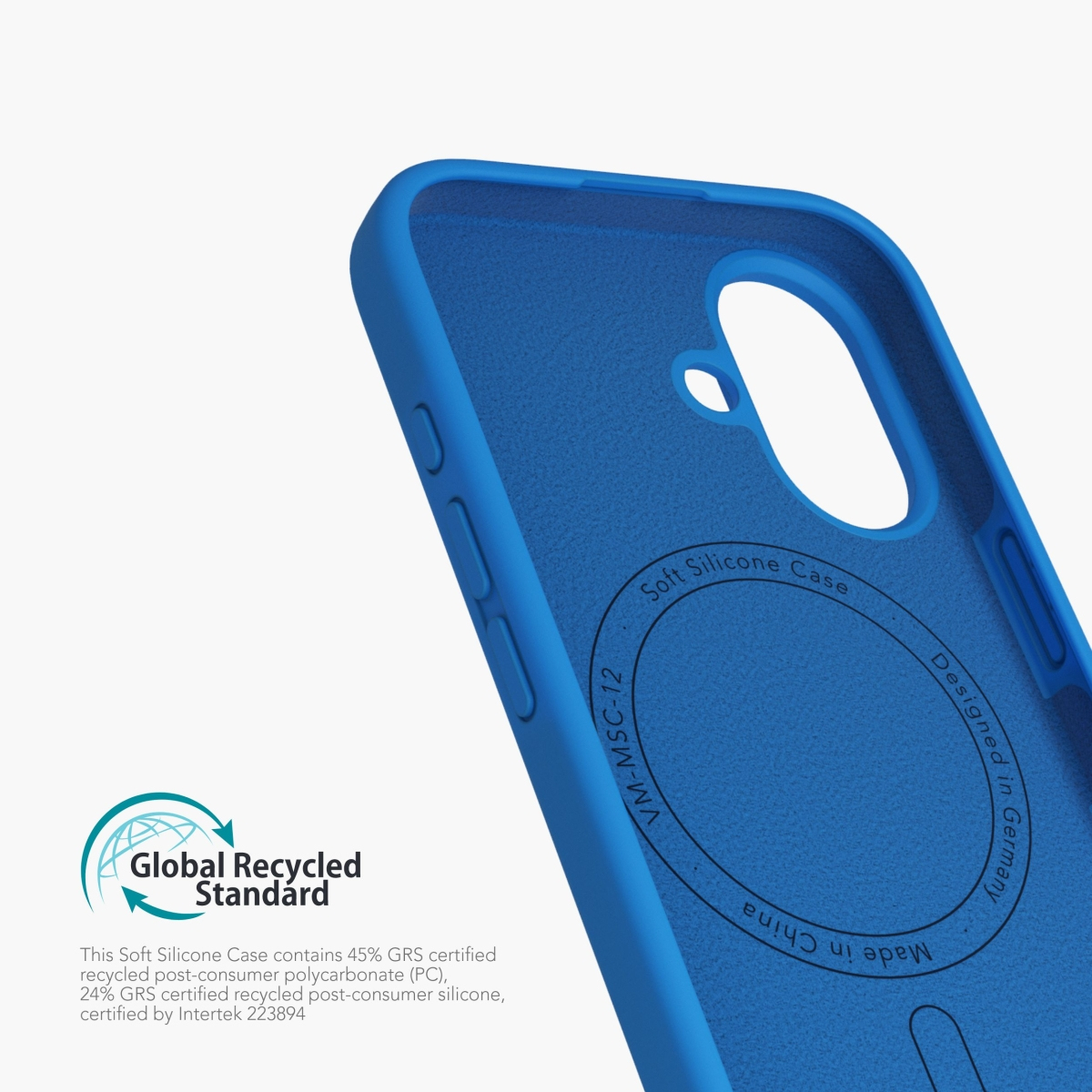 Vonmählen Silikon-Case für iPhone 16 Plus blau, Ansicht 4