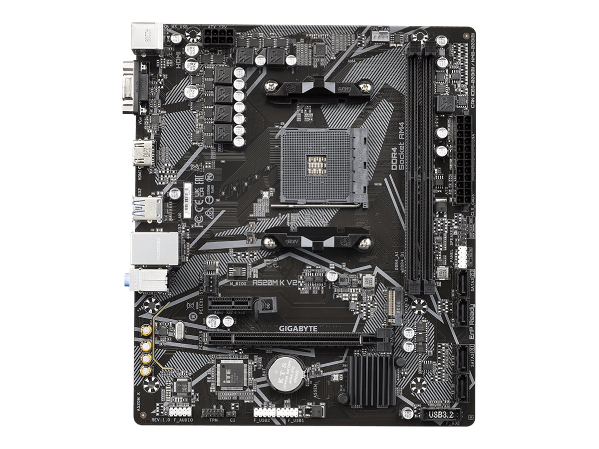 Gigabyte B450M K AMD AM4 DDR4 Micro-ATX Motherboard 4719331849801