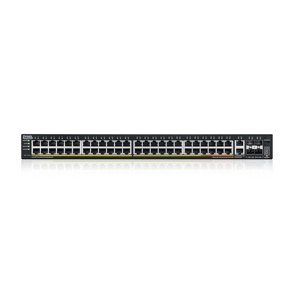 ZyXEL XGS2220-54FP - Managed - L3 - Gigabit Ethernet (10/100/1000) - Power over Ethernet (PoE) - Rack-Einbau, Ansicht 3