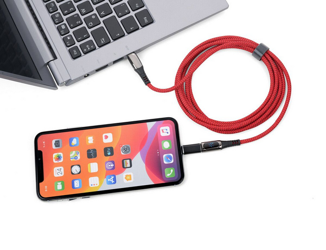 Troika Ladekabel SPEEDY XL rot - Kabel - Digital/Daten, Ansicht 4