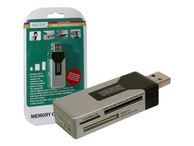 DIGITUS DA-70310 - Kartenleser (MMC, SD, SM, RS-MMC, TransFlash, microSD, DV RS-MMC) - USB 2.0