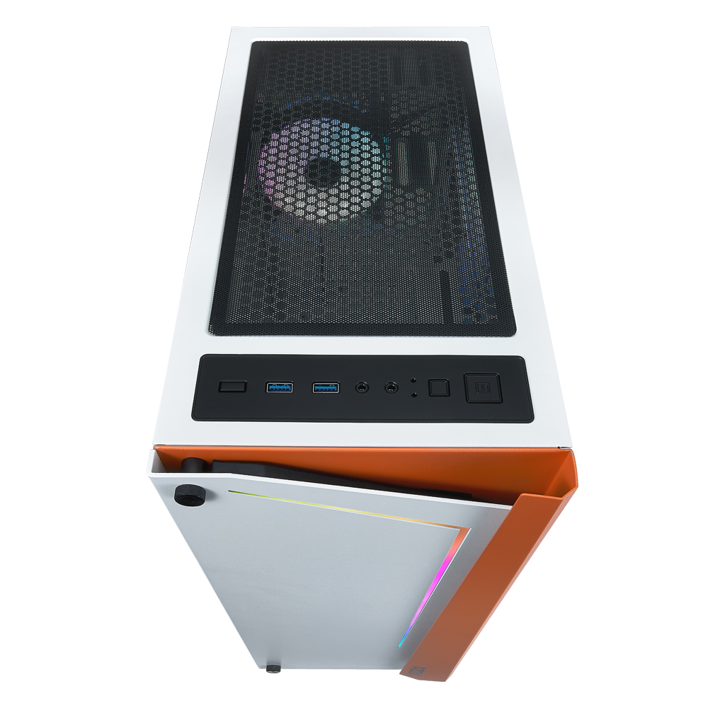 AZZA APOLLO 430 - Midi Tower - PC - Weiß - ATX - micro ATX - Gehärtetes Glas - Gaming, Ansicht 3