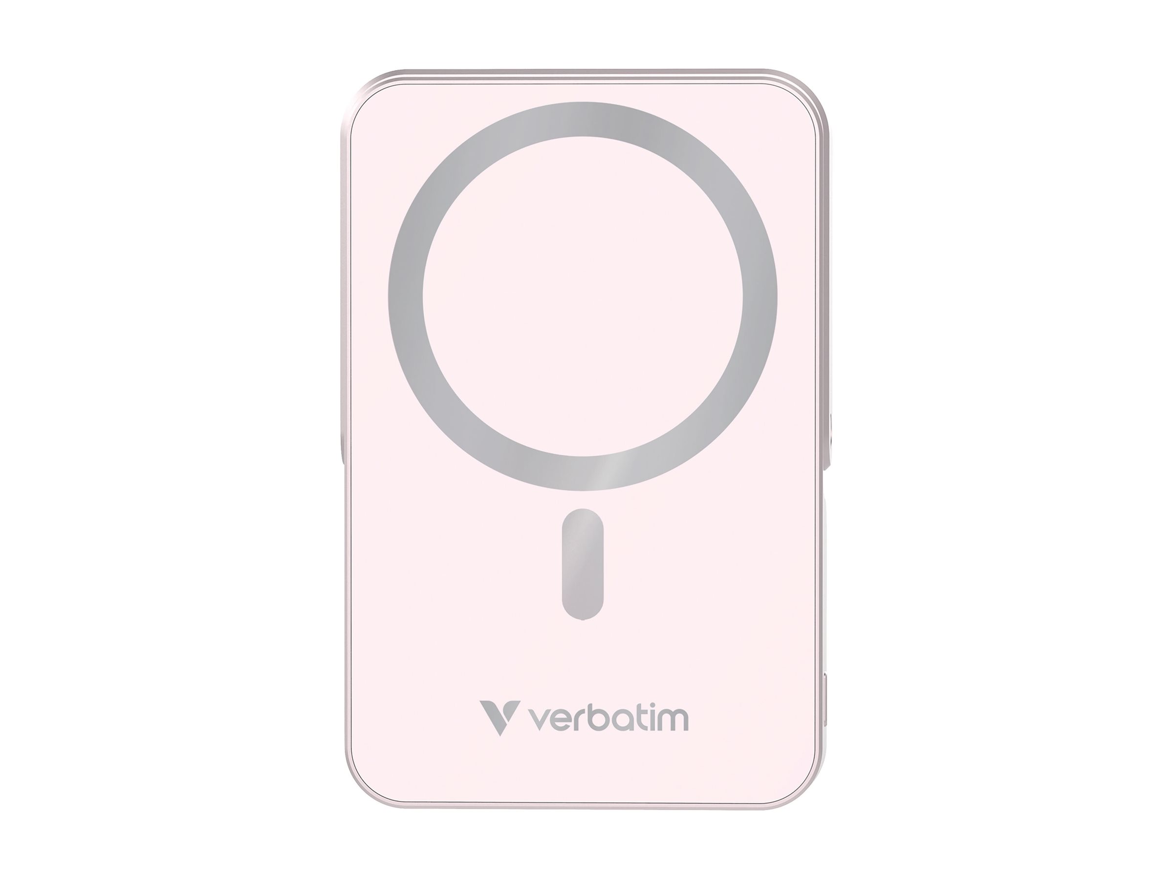 Verbatim Charge 'n' Go - Induktive Power Bank - magnetisch, mit Ständer - Li-Pol - 10000 mAh - 20 Watt - 3 A - Pink, Ansicht 3