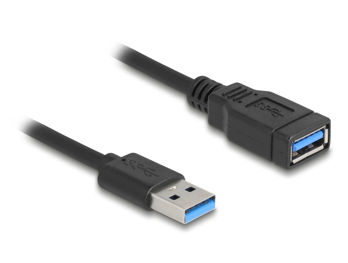 Delock USB 5 Gbps Spiralkabel Typ-A Stecker zu Buchse 0.4 m bis 0.6 - Digital/Daten, Ansicht 2