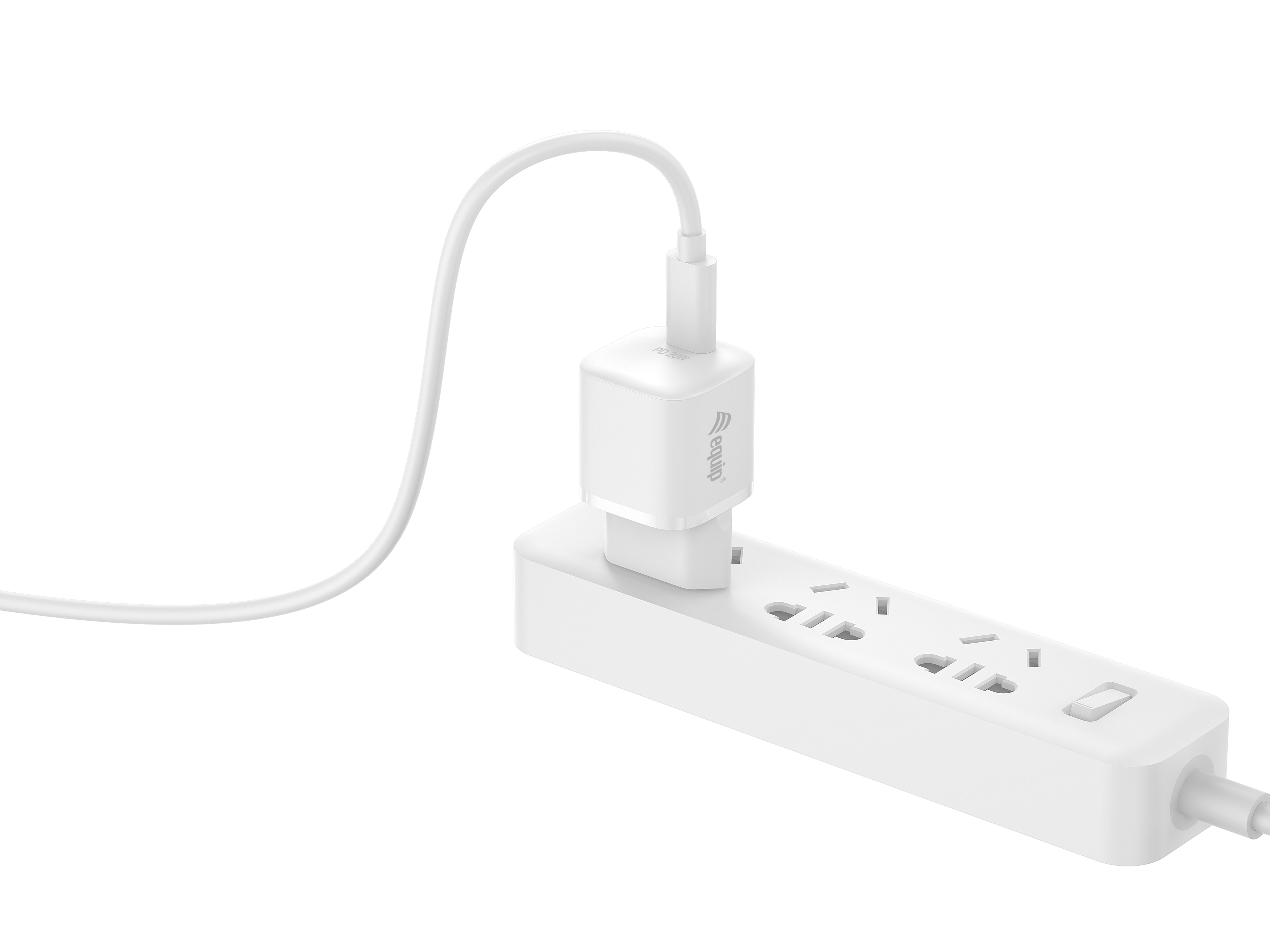 Equip 1-Port 20W USB-C PD-Ladegerät - Indoor - AC - 12 V - Weiß, Ansicht 3