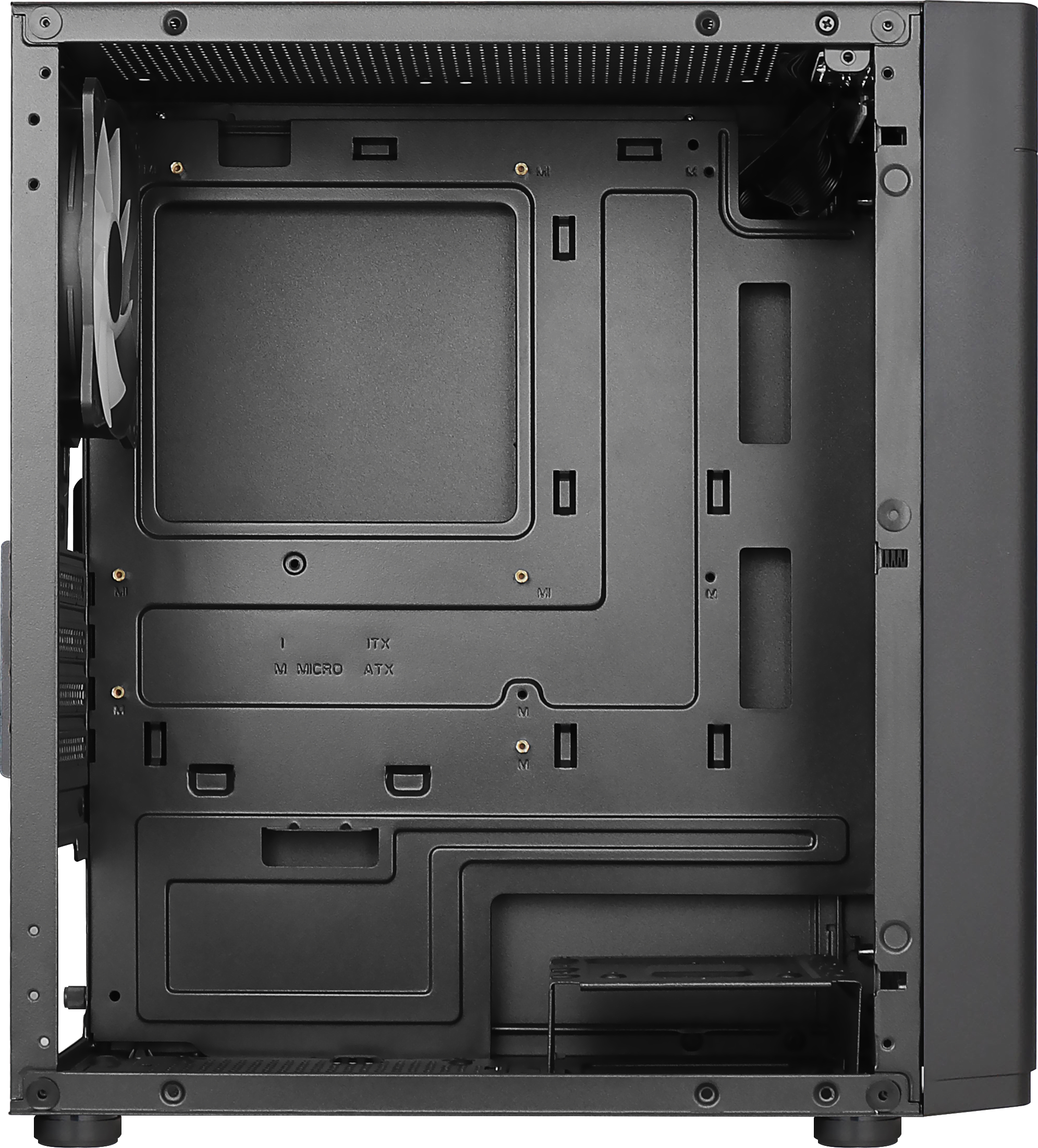 AEROCOOL ADVANCED TECHNOLOGIES Hexform - Mini Tower - PC - Schwarz - micro ATX - Mini-ITX - ABS - SPCC, Ansicht 4