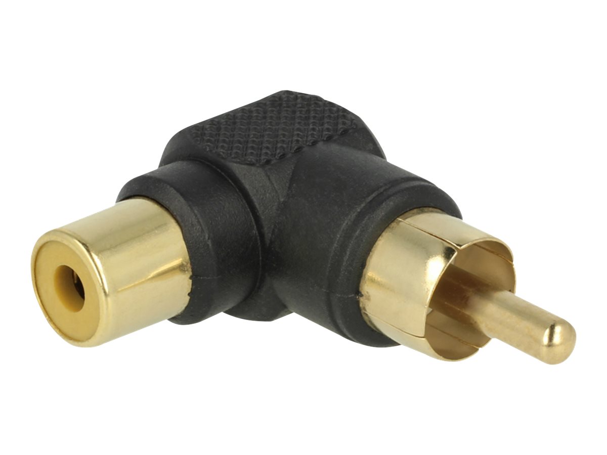 Delock Rechtwinkliger Adapter - RCA weiblich zu RCA männlich