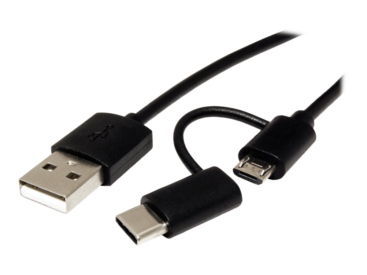 ROLINE USB-Kabel - Micro-USB Typ B, USB-C (M)