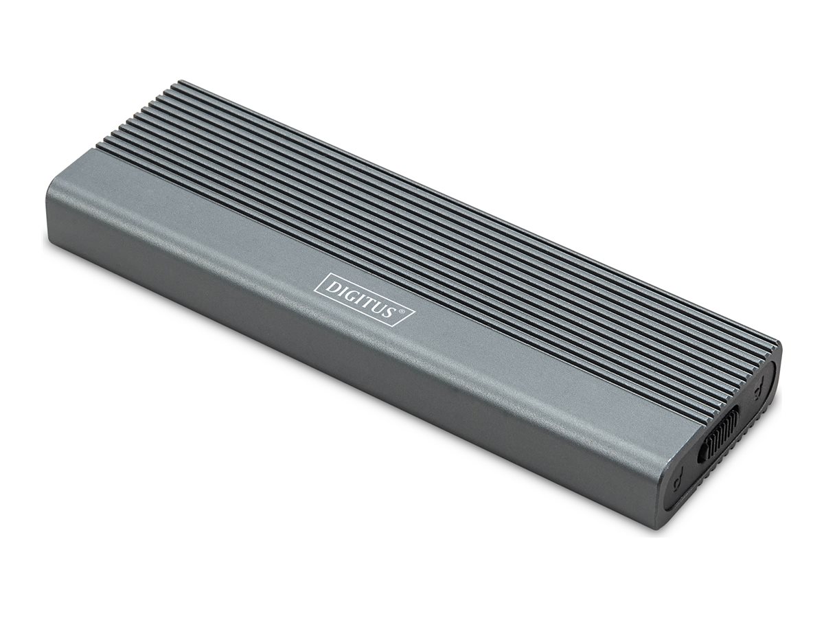 DIGITUS USB M.2 Festplattengehäuse, SSD, extern, NVMe, 10Gbps, USB 3.1 Gen2, Aluminium, werkzeugfrei