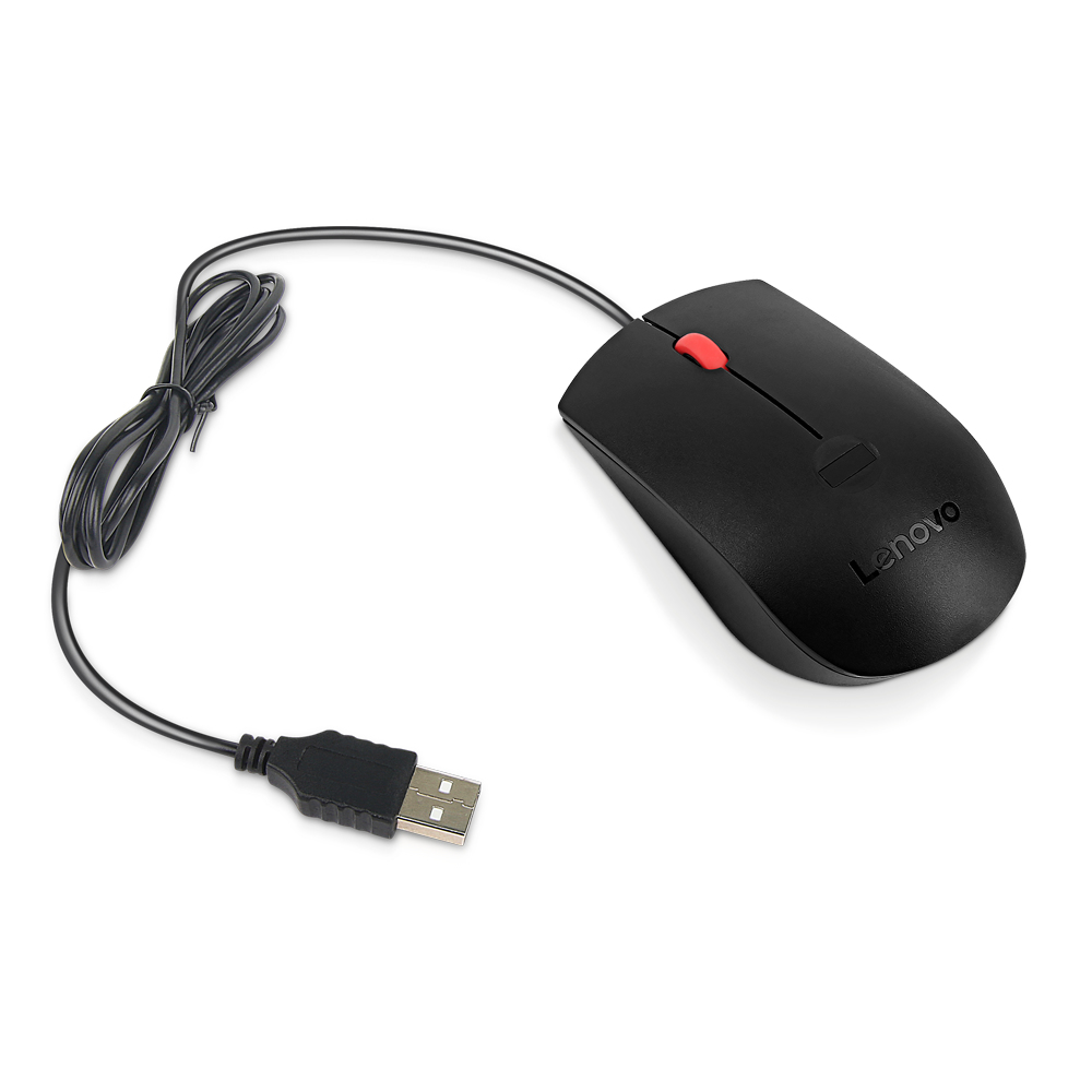 Lenovo Maus - ergonomisch - optisch - 3 Tasten, Ansicht 2