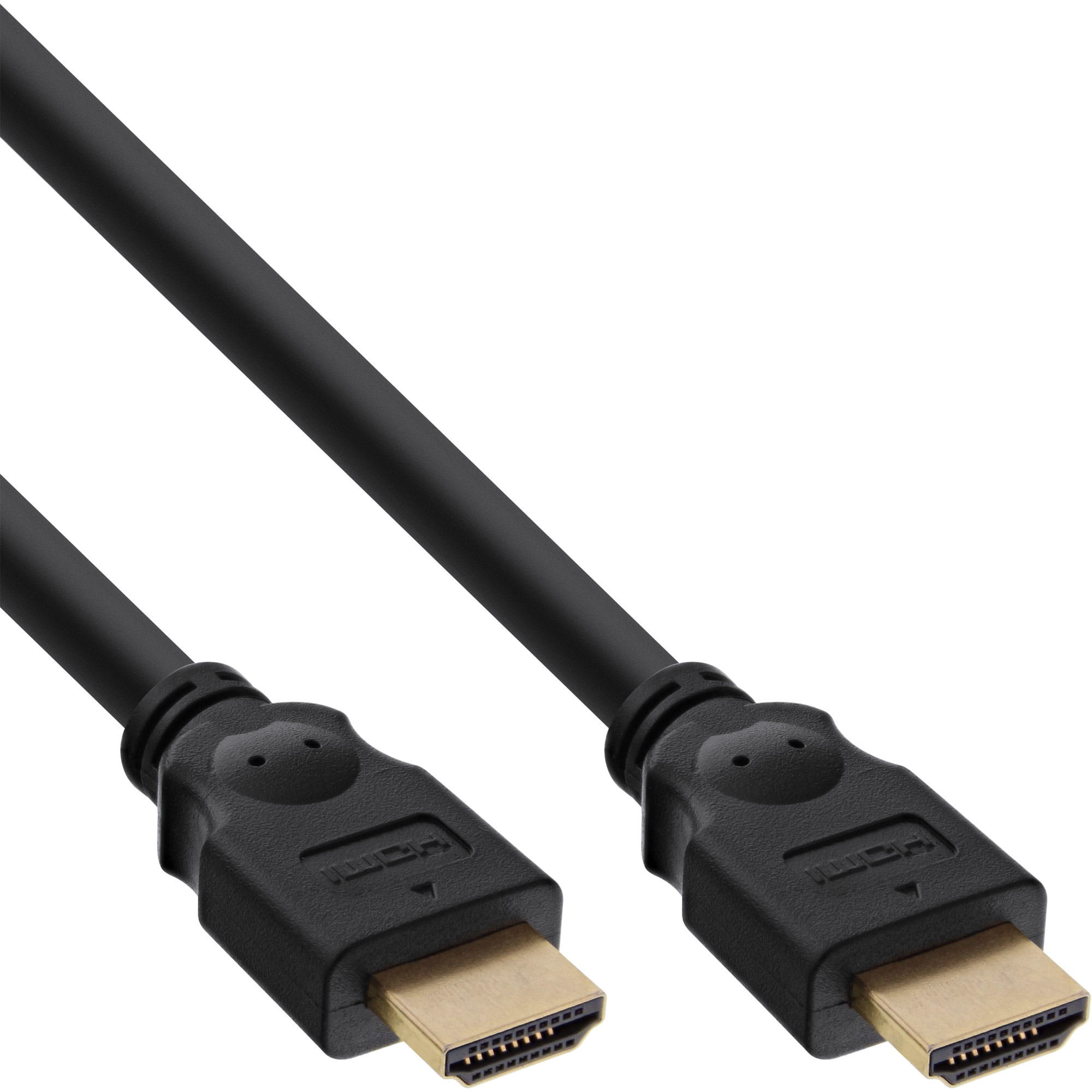 InLine HDMI Kabel - HDMI-High Speed - ST / ST - verg. Kontakte - schwarz - 20m, Ansicht 2