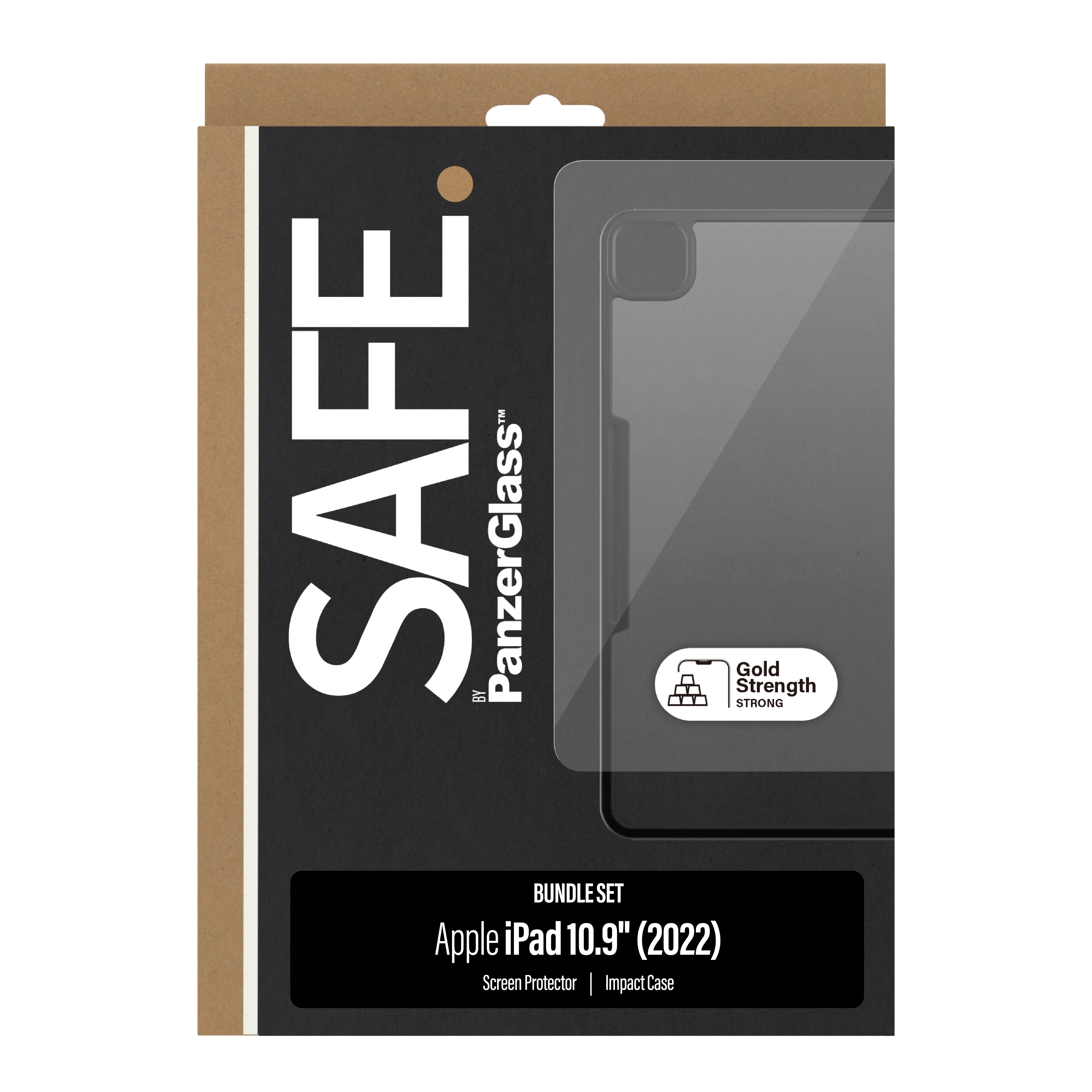 PanzerGlass SAFE. by ® 2-in-1 Set iPad 10.9‘’ (2022) | Ultra-Wide Fit - Apple - iPad 10.9 (2022) - Schockresistent, Ansicht 4