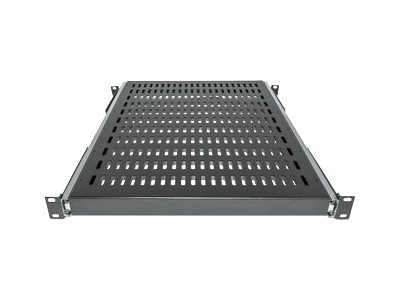 Intellinet 19 Ausziehbarer Fachboden 1 HE geeignet für Schränke mit 600 bis 800 mm Tiefe Ablagefläche 350 mm Tiefe schwarz - Rack - Regal - Schwarz RAL 9005 - 1U - 48.3 cm (19)