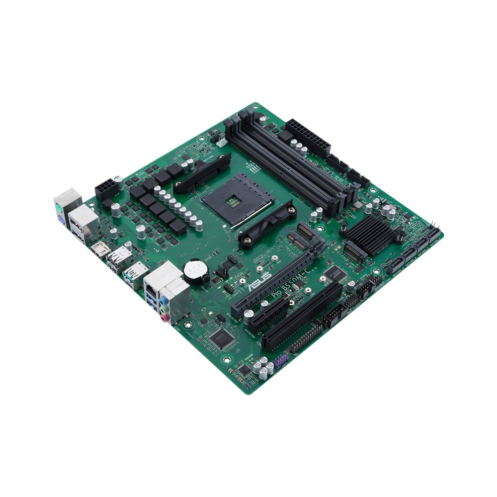 ASUS Pro B550M-C/CSM - Motherboard - micro ATX - Socket AM4 - AMD B550 - USB-C Gen2, USB 3.2 Gen 1, USB 3.2 Gen 2 - Gigabit LAN - Onboard-Grafik (CPU erforderlich)