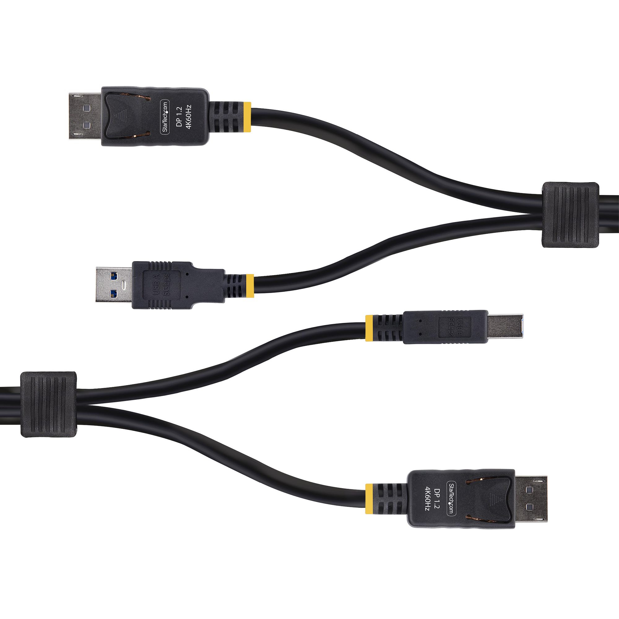 StarTech.com 10ft (3m) DisplayPort and USB 5Gbps KVM Cable - Tastatur- / Video- / Maus- (KVM-), Ansicht 2