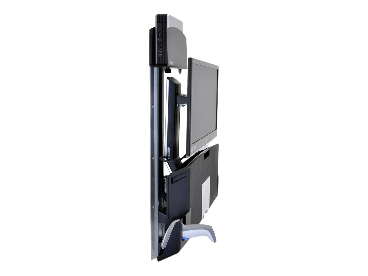 Ergotron Sit-Stand Combo Extender - Montagekomponente (Verlängerungsarm Wandschienenhalterung Armabdeckung Befestigungsmaterialien)