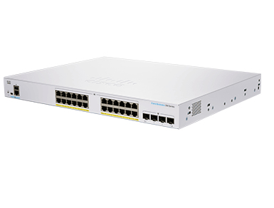 Cisco CBS350-24FP-4X-EU, Managed, L2/L3, Gigabit Ethernet (10/100/1000), Rack-Einbau