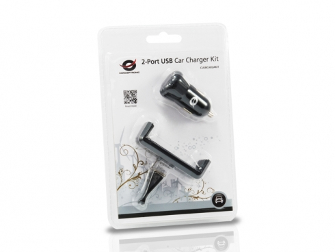 Conceptronic Auto-Netzteil - 2 A - 2 Ausgabeanschlussstellen (USB), Ansicht 2