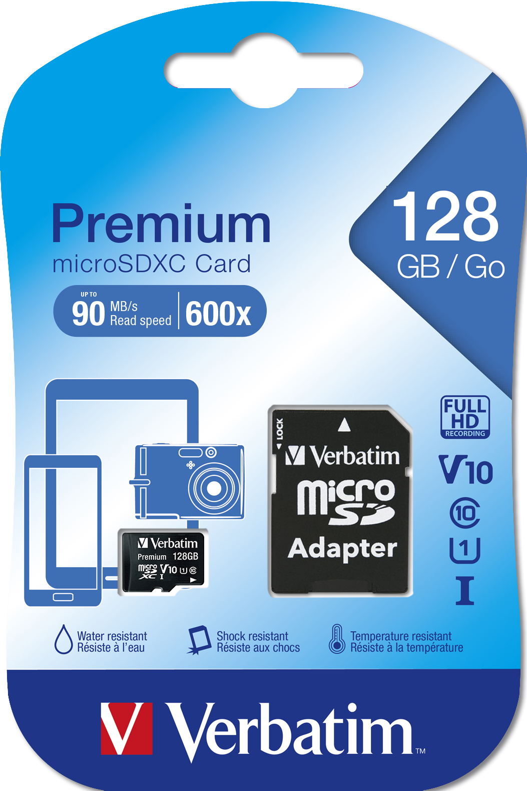 Verbatim Premium - Flash-Speicherkarte (SD-Adapter inbegriffen), Ansicht 2