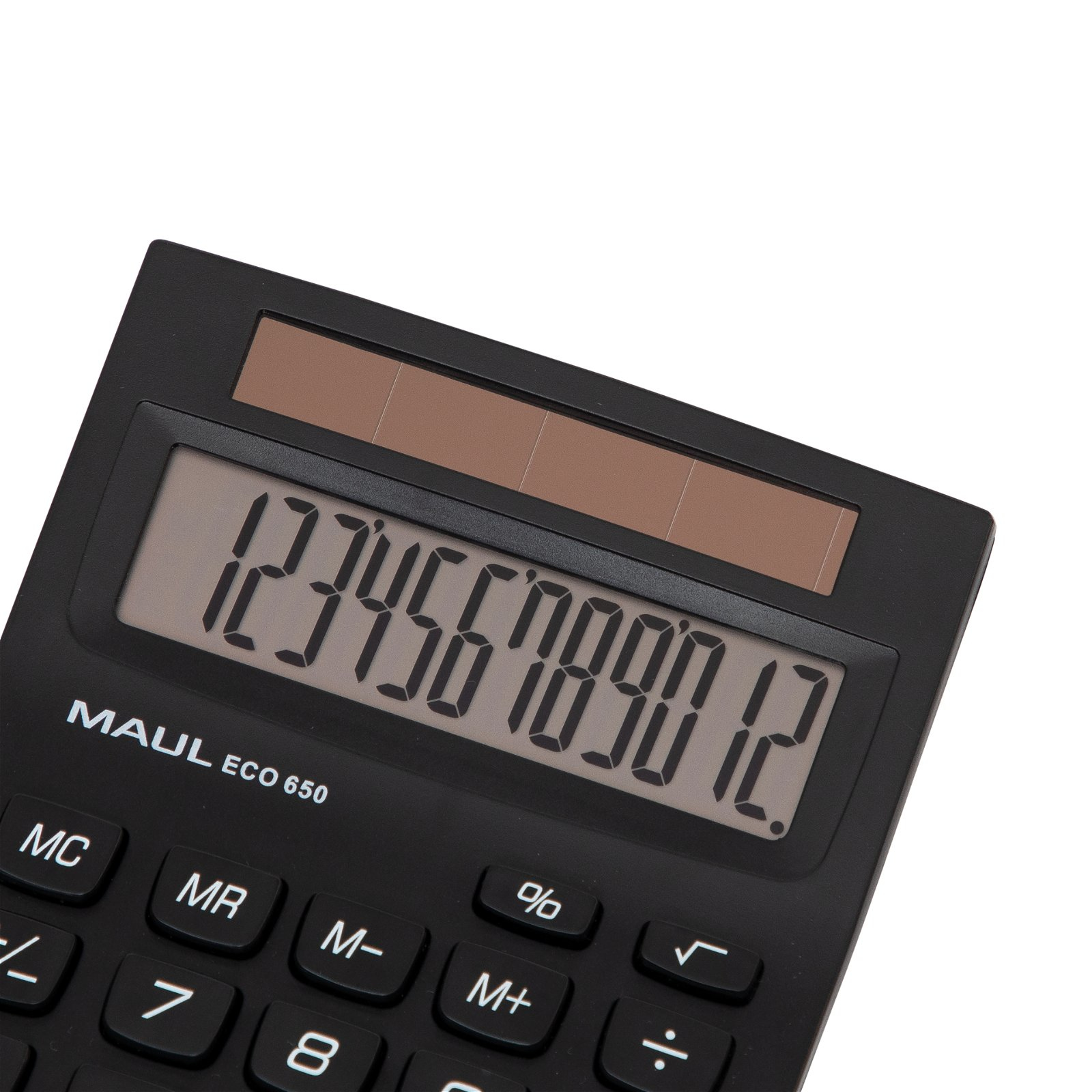 Jakob Maul GmbH MAUL ECO 650 - Tasche - Einfacher Taschenrechner - 12 Ziffern - 1 Zeilen - Solar - Schwarz, Ansicht 2