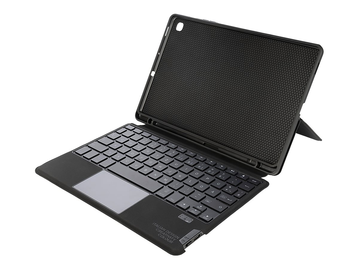 Samsung Tucano F-TUCBCKTABS6L - Tastatur und Foliohülle (Buch-Cover)