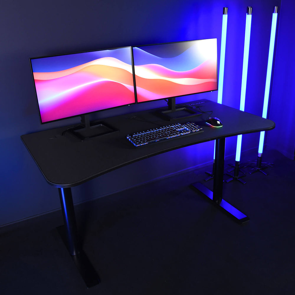 Arozzi Gaming-Tisch Arena Medium PureBlack 140x75.5cm, Ansicht 2