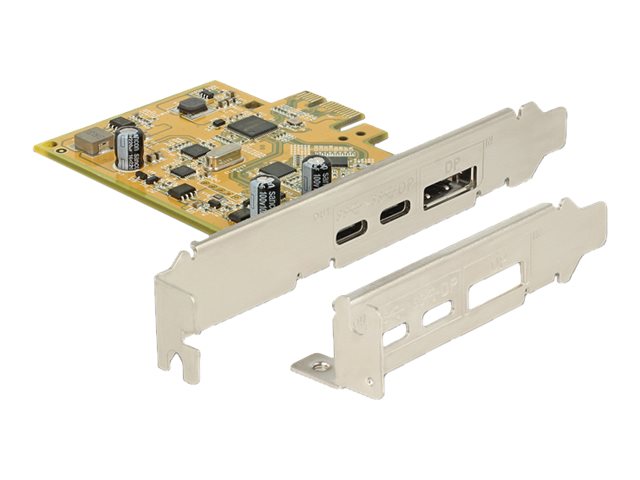 Delock PCI Express Card > 1 x external USB Type-C 3.1 female + 1 x external USB Type-C 3.1 (DP Alt Mode) female