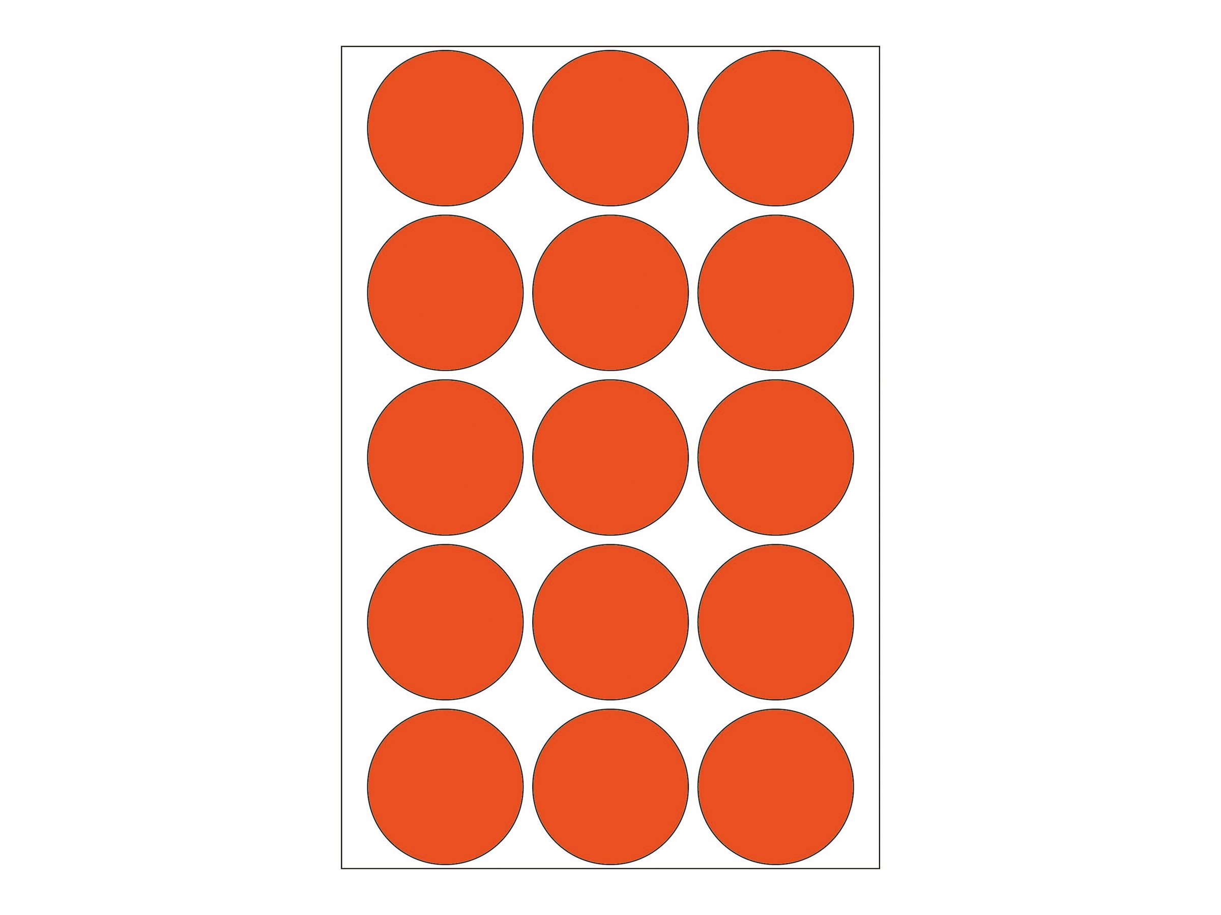 HERMA Papier - permanent selbstklebend - Rot - 32 mm rund 480 Etikett(en) (32 Bogen x 15), Ansicht 3
