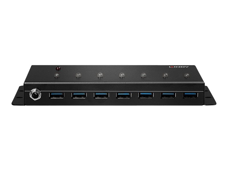 Lindy 7 Port Industrial USB 3.0 Hub - Hub - 7 x SuperSpeed USB 3.0, Ansicht 3