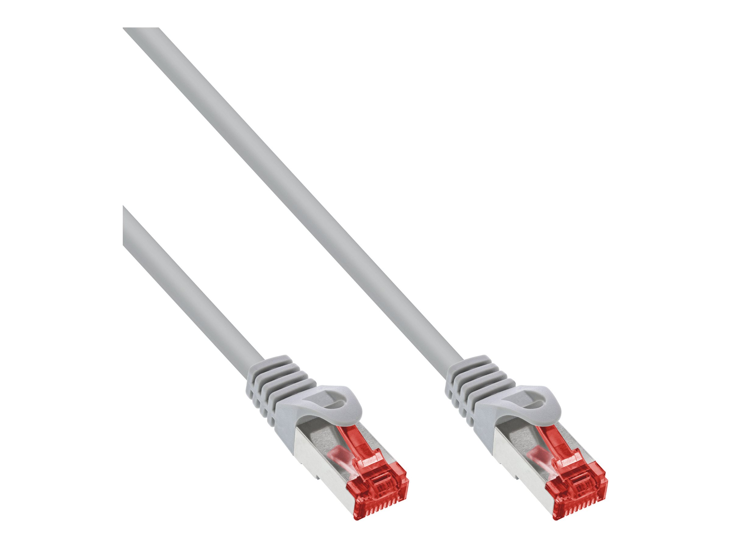 InLine Patchkabel - SFTP (PiMf) - Cat.6 - 250MHz - PVC - CCA - grau - 10m