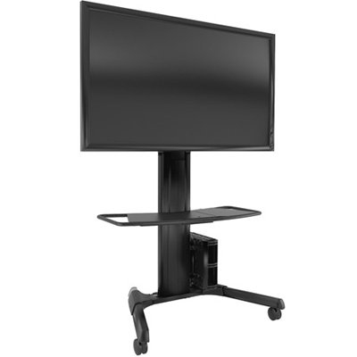 Chief Fusion Medium Height Adjustable Mobile TV Cart - Black - Wagen - für LCD-Display (32-65) - Schwarz, Ansicht 4