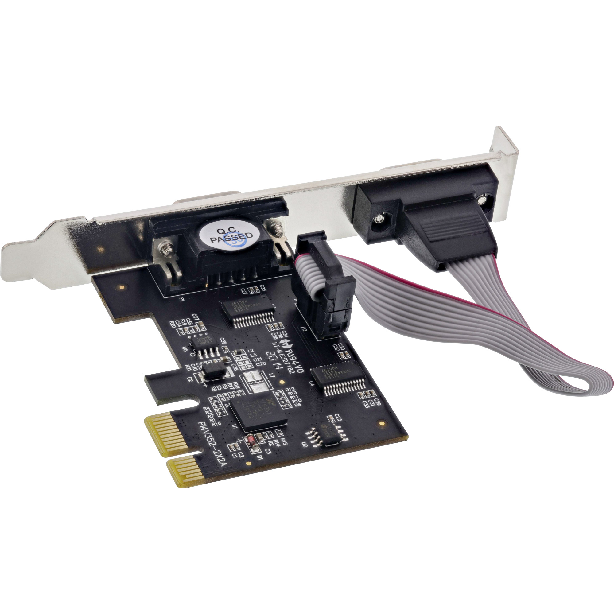 Longshine Controller PCIe 2x Seriell RS232 - Controller, Ansicht 2