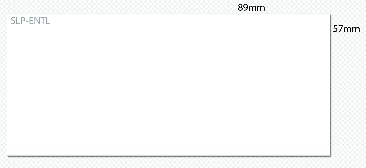 Seiko Instruments SLP-ENTL - Nicht klebend - weiß - 57 x 89 mm 250 Karte(n) (1 Rolle(n), Ansicht 3