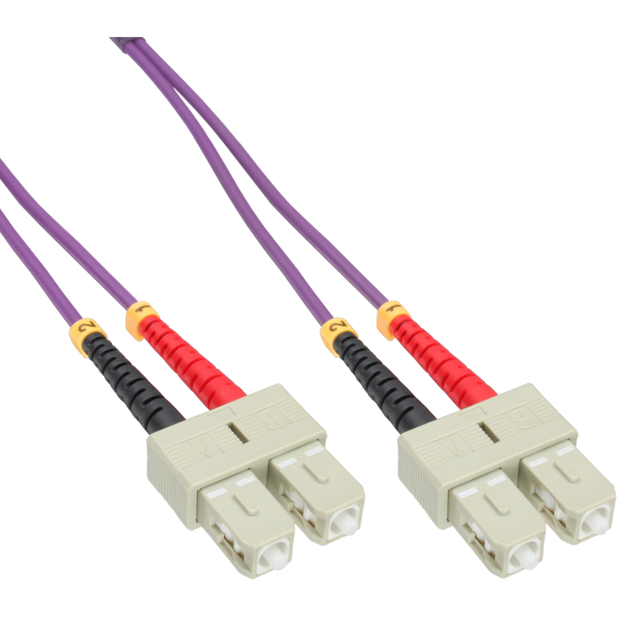 InLine LWL Duplex Kabel - SC/SC - 50/125µm - OM4 - 7,5m, Ansicht 2