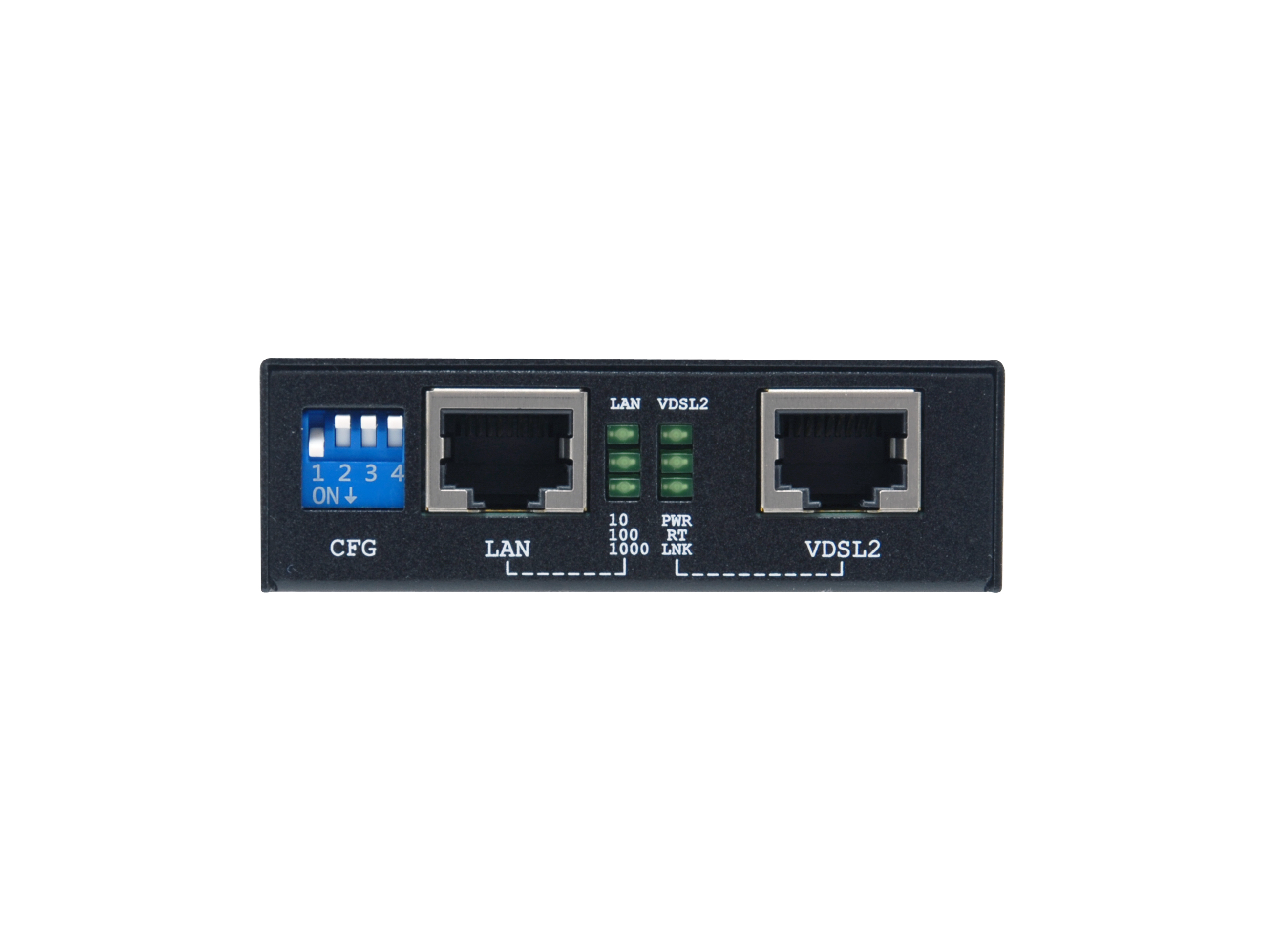 LevelOne Konverter VDS-2201 GbE< VDSL2 schwarz - Converter - Glasfaser (LWL), Ansicht 4