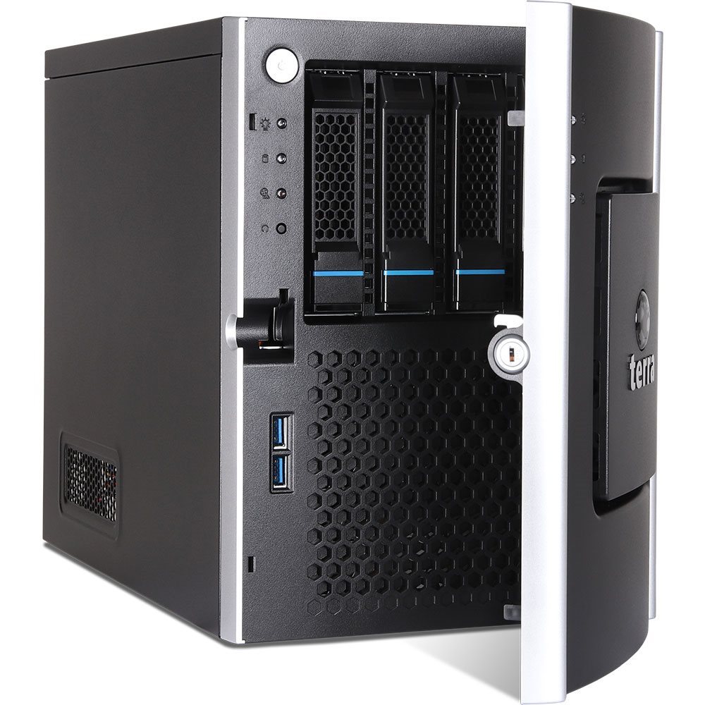 TERRA MINISERVER G6 - Server - MT - 1-Weg - 1 x Xeon E-2434 / 3.4 GHz - RAM 32 GB - SATA - Hot-Swap 8.9 cm (3.5")