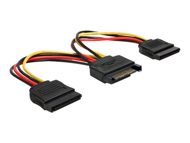Delock - Stromkabel - SATA-Stromstecker (M) zu SATA-Stromstecker (W) - 15 cm - gerader Stecker - für Delock PCI Express Card